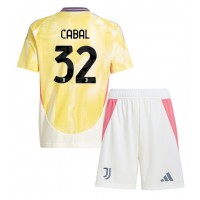 Dres Juventus Juan Cabal #32 Gostujuci za djecu 2024-25 Kratak Rukav (+ kratke hlače)